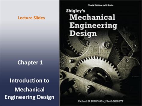 Introduction to Mechanical Engineering Design and  .